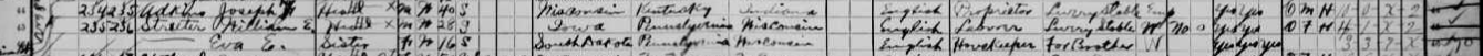 1910 census Eva woont bij William